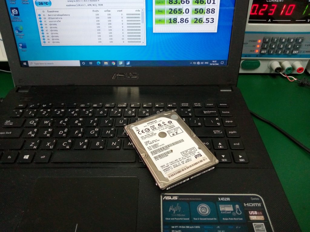 ASUS X452M เปลี่ยน SSD