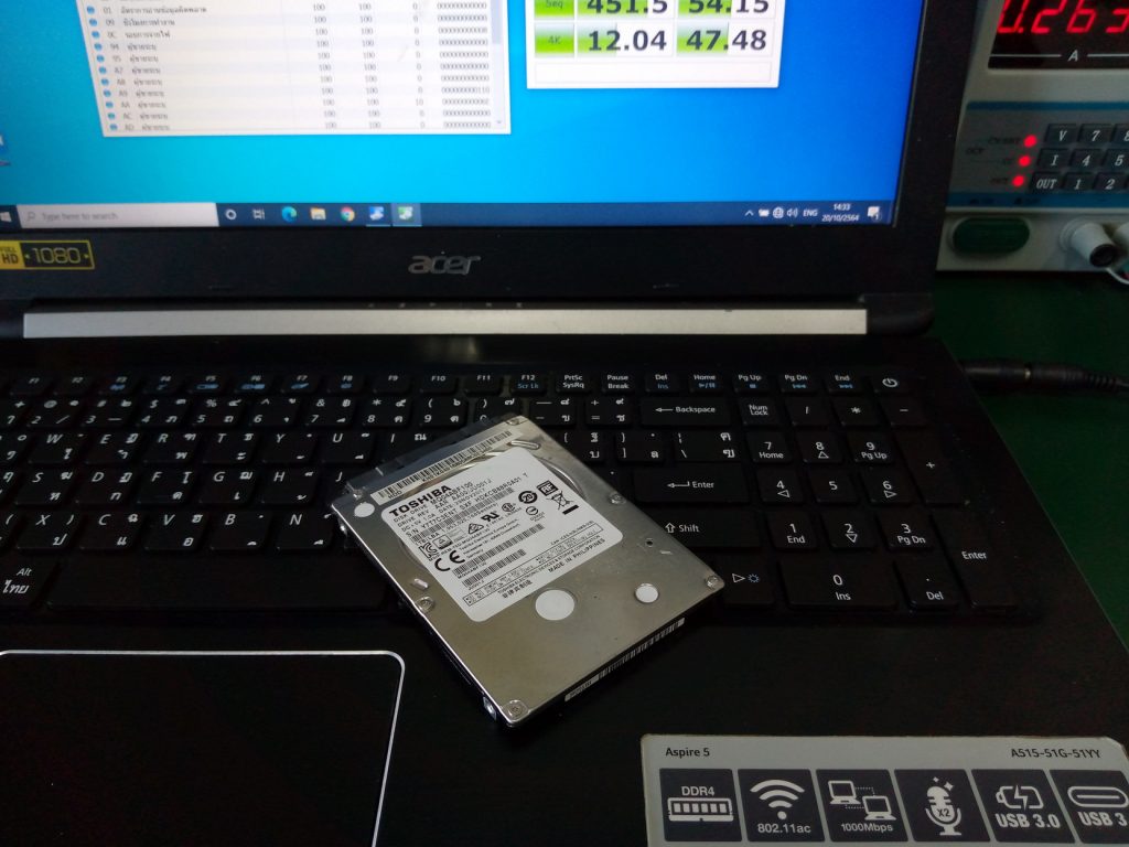 ACER A515-51G เปลี่ยน SSD
