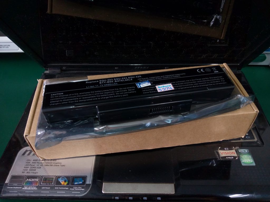 MSI CR430 เปลี่ยนแบต