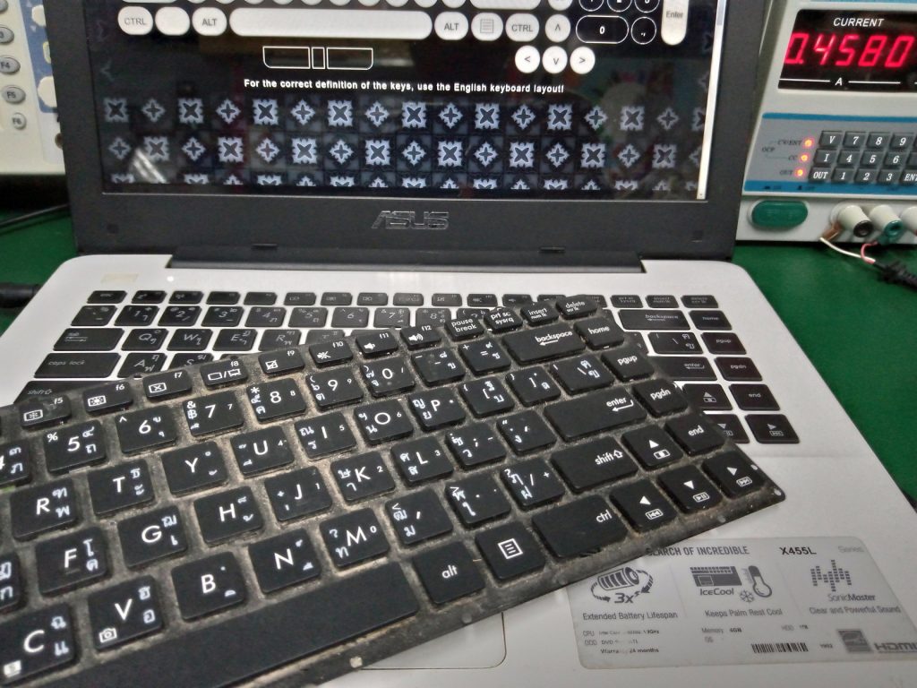 ASUS X455L เปลี่ยน Keyboard