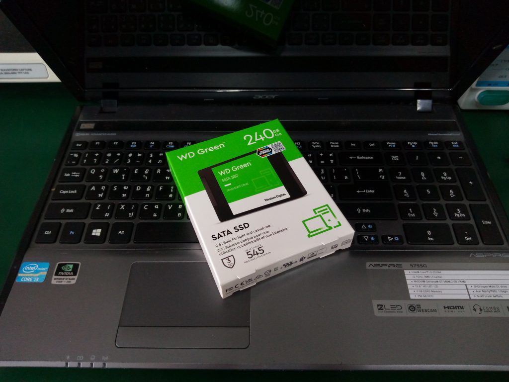 ACER 5755G เปลี่ยน SSD