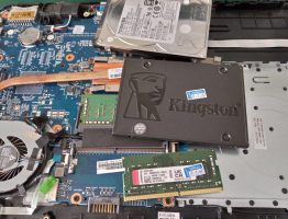 HP 240 G5 เพิ่ม RAM และ SSD
