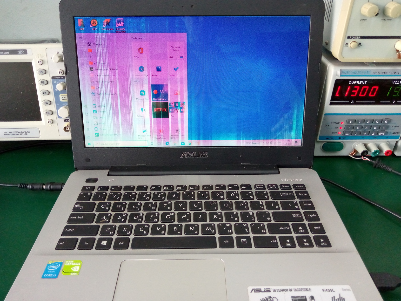ASUS K455L เปลี่ยนจอ