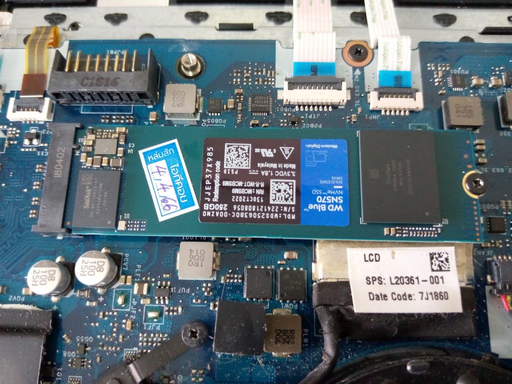 HP 15-cx0084TX อัพเกรด SSD