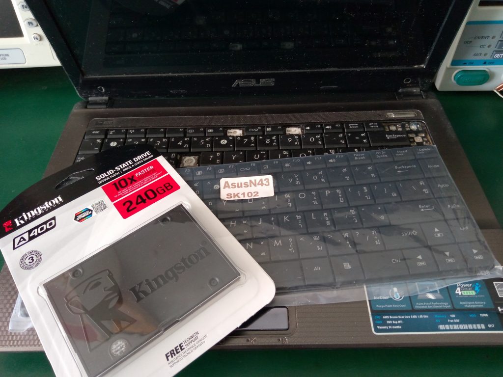 ASUS X43BR เปลี่ยน Keyboard และ SSD