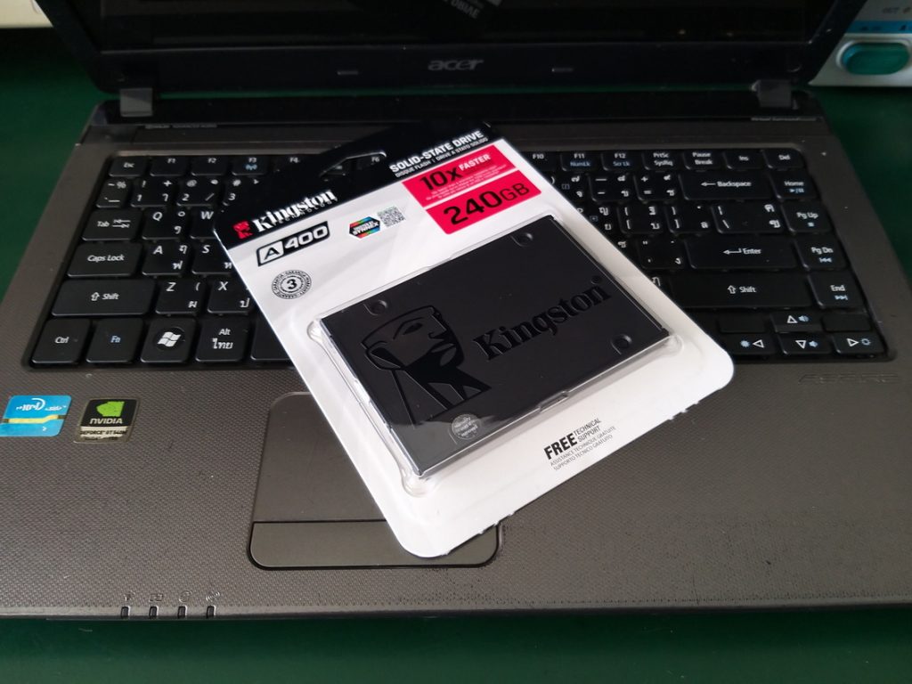 ACER 4750G เปลี่ยน SSD