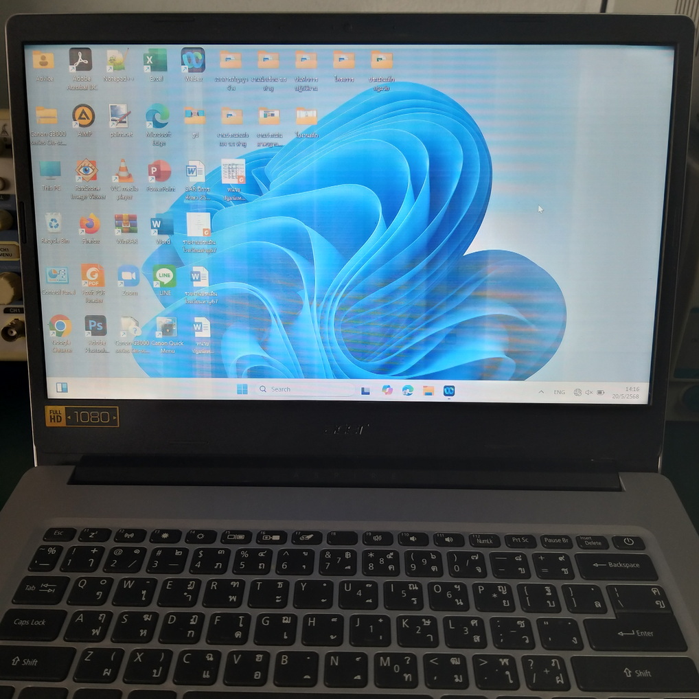 ACER A314-35 ภาพหน้าจอลาย เปลี่ยนหน้าจอใหม่